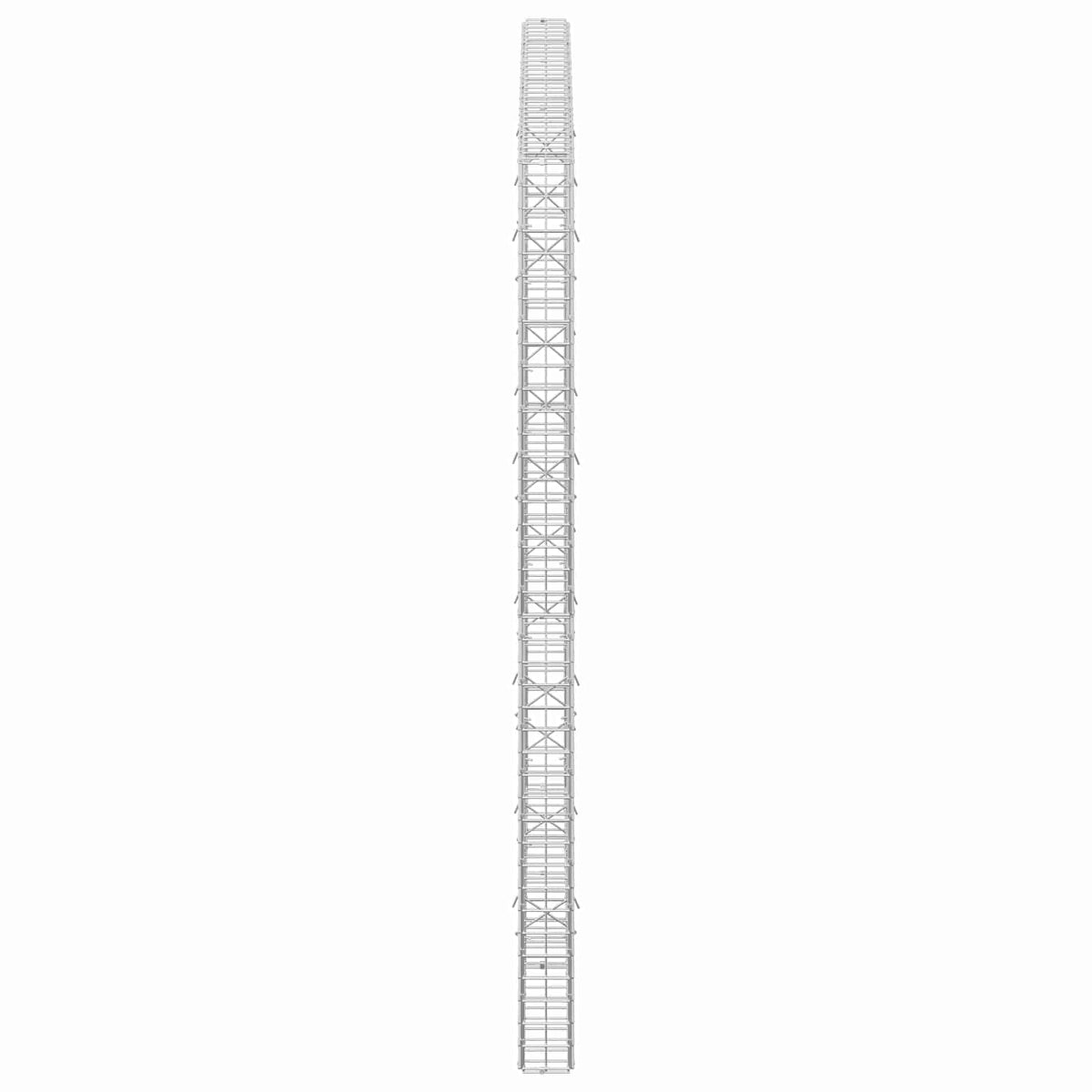 vidaXL Gabion z drutu 5 mm i siatką 5x5 cm 150x10x200 cm