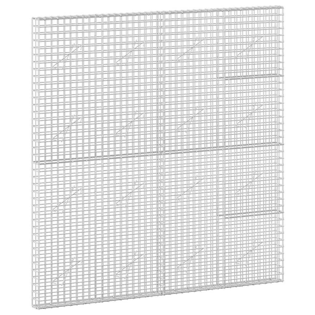 vidaXL Gabion z drutu 5 mm i siatką 5x5 cm 200x10x200 cm
