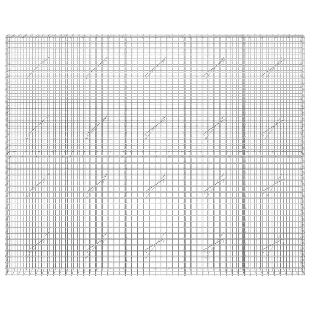 vidaXL Gabion z drutu 5 mm i siatką 5x5 cm 250x10x200 cm