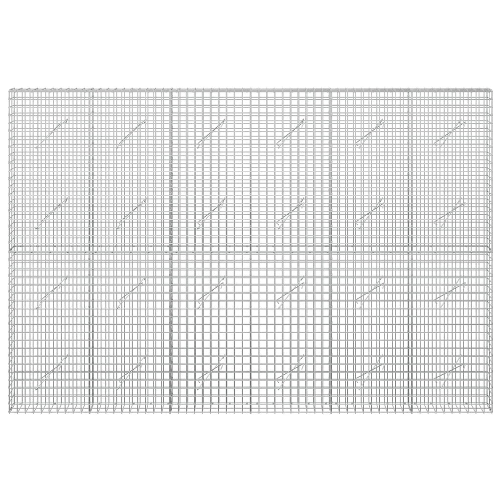 vidaXL Gabion z drutu 5 mm i siatką 5x5 cm 300x10x200 cm