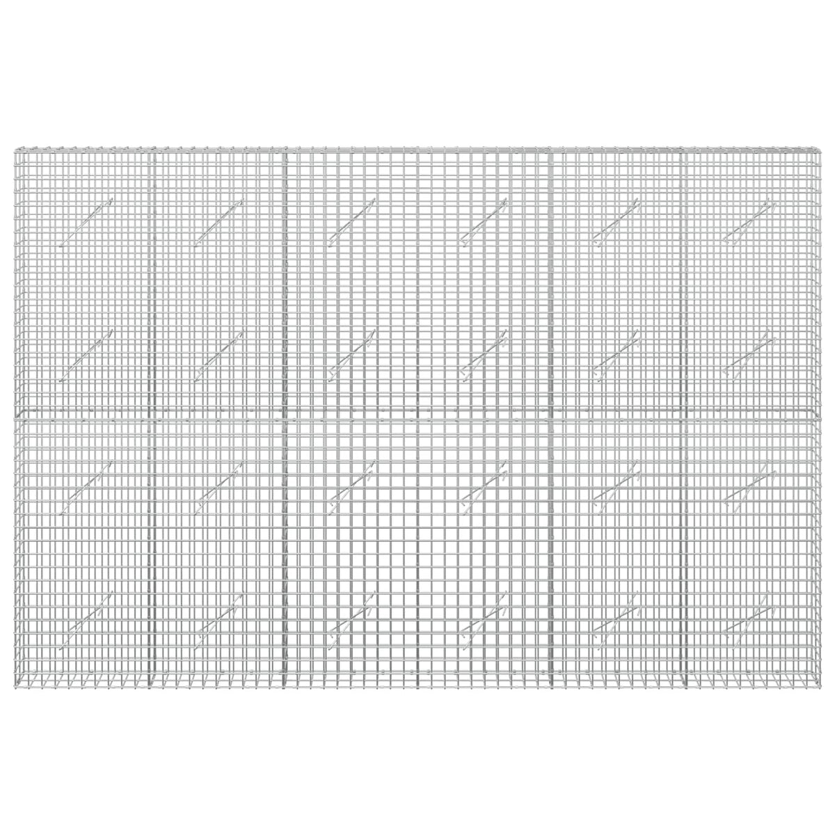 vidaXL Gabion z drutu 5 mm i siatką 5x5 cm 300x10x200 cm