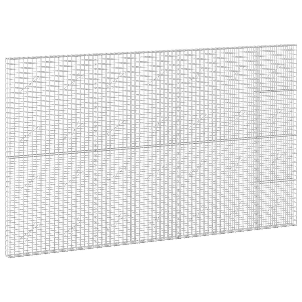 vidaXL Gabion z drutu 5 mm i siatką 5x5 cm 350x10x200 cm