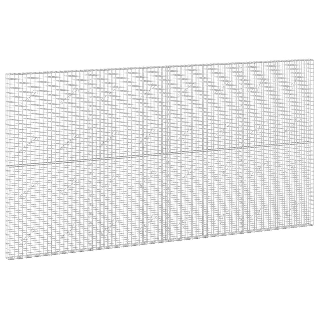 vidaXL Gabion z drutu 5 mm i siatką 5x5 cm 400x10x200 cm
