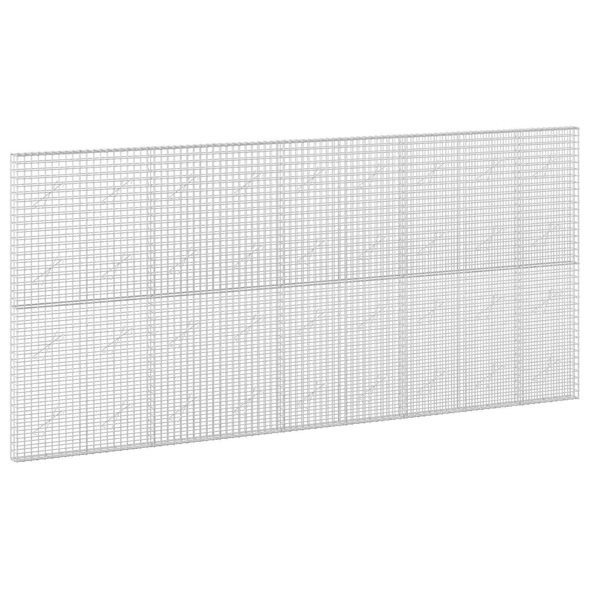 vidaXL Gabion z drutu 5 mm i siatką 5x5 cm 450x10x200 cm