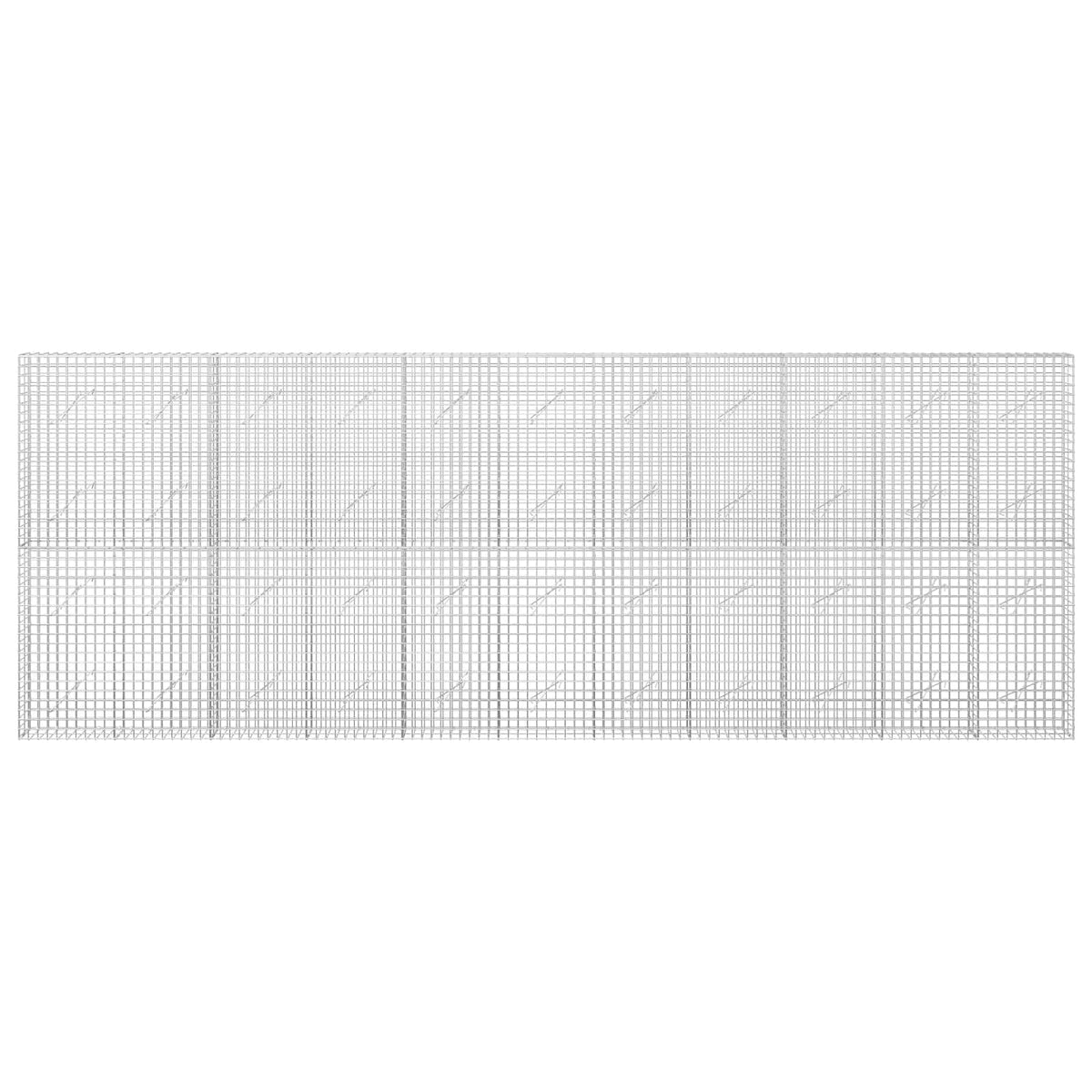 vidaXL Gabion z drutu 5 mm i siatką 5x5 cm 550x10x200 cm