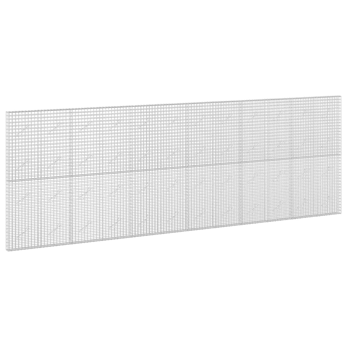 vidaXL Gabion z drutu 5 mm i siatką 5x5 cm 600x10x200 cm