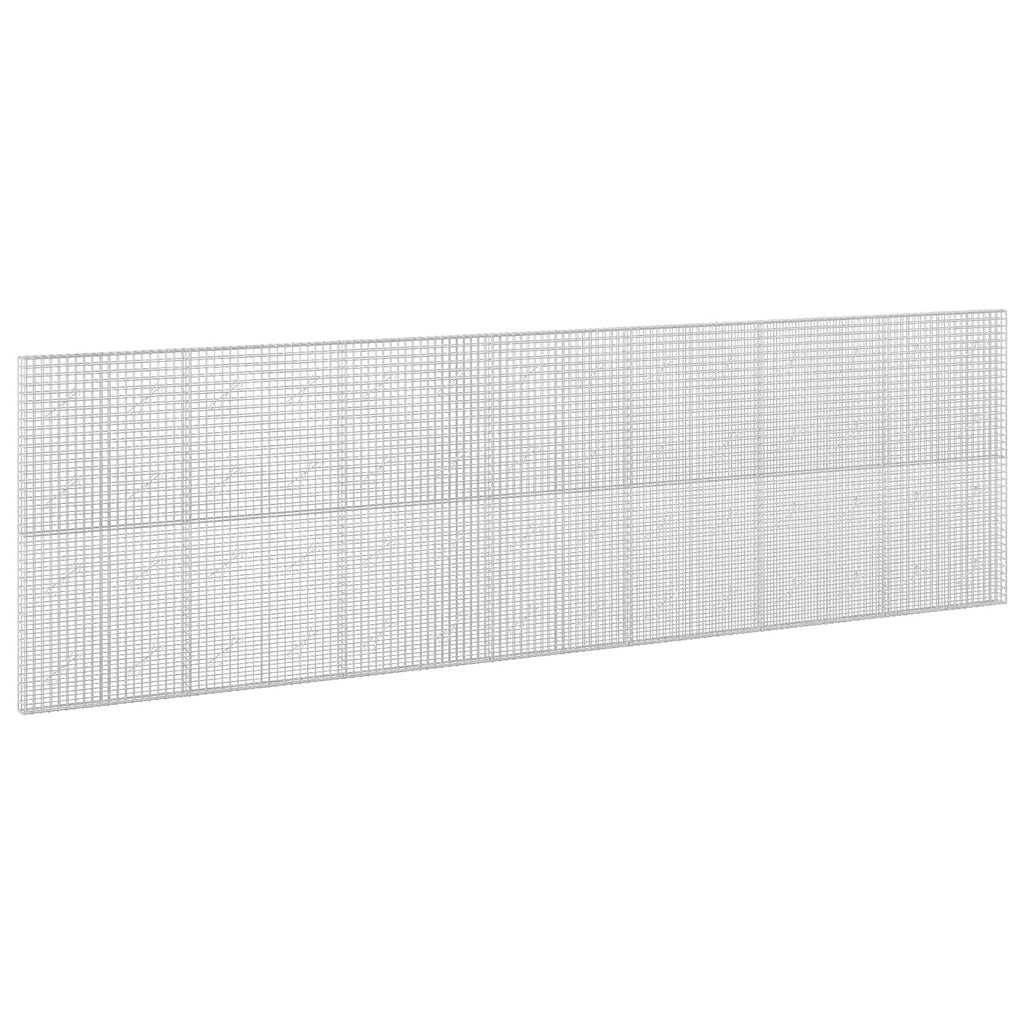vidaXL Gabion z drutu 5 mm i siatką 5x5 cm 700x10x200 cm