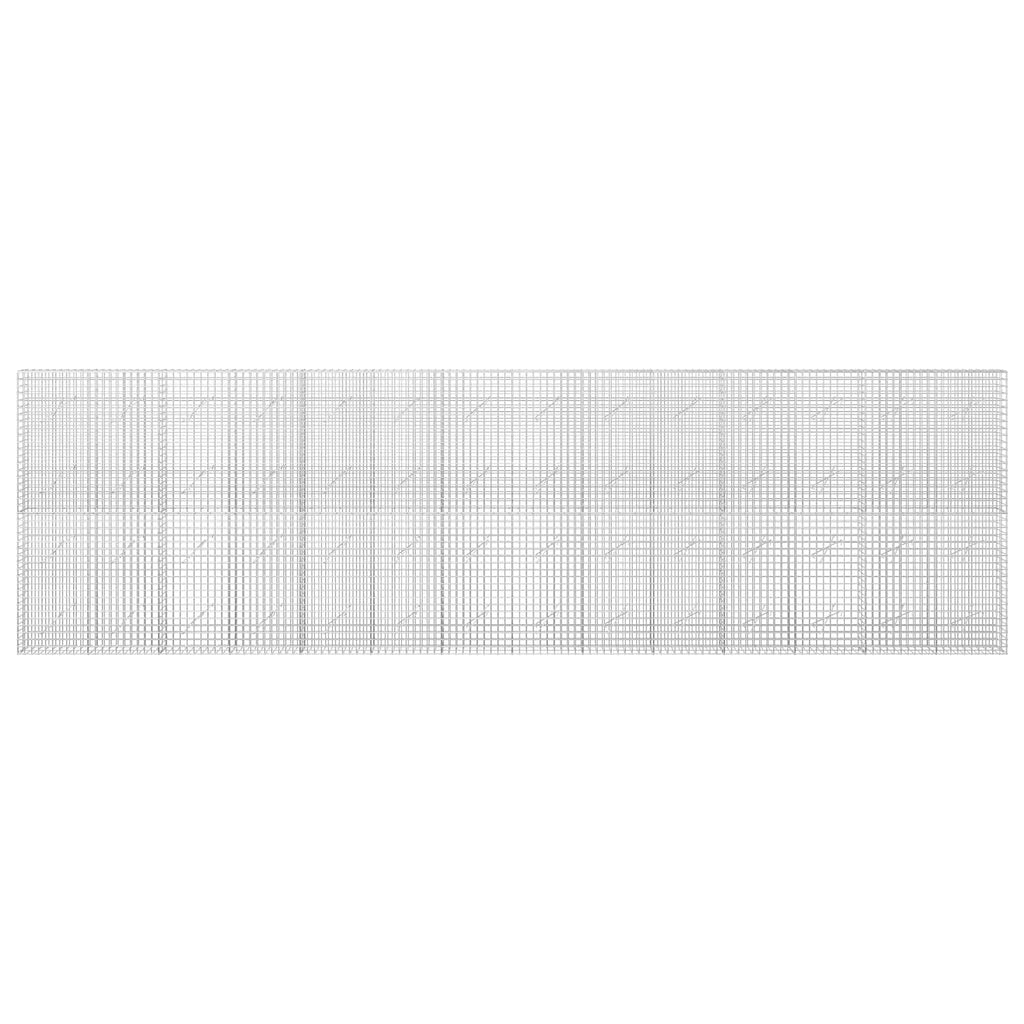 vidaXL Gabion z drutu 5 mm i siatką 5x5 cm 700x10x200 cm