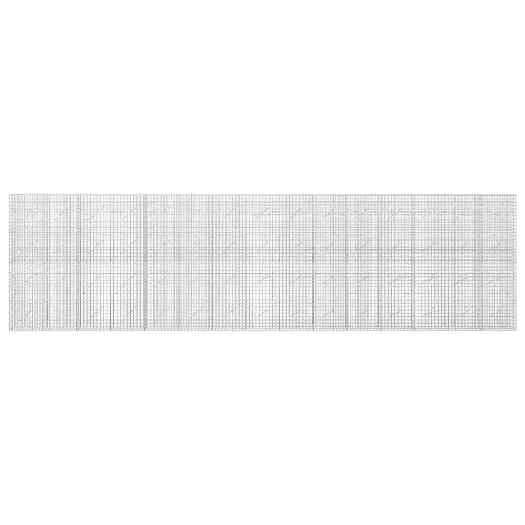 vidaXL Gabion z drutu 5 mm i siatką 5x5 cm 750x10x200 cm
