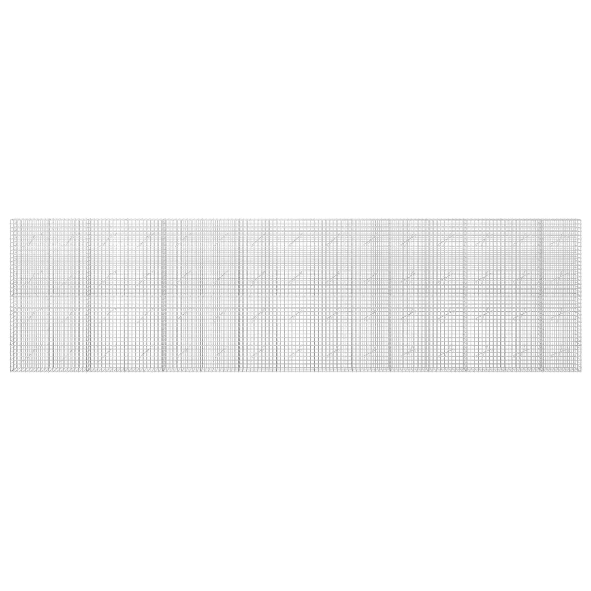 vidaXL Gabion z drutu 5 mm i siatką 5x5 cm 750x10x200 cm