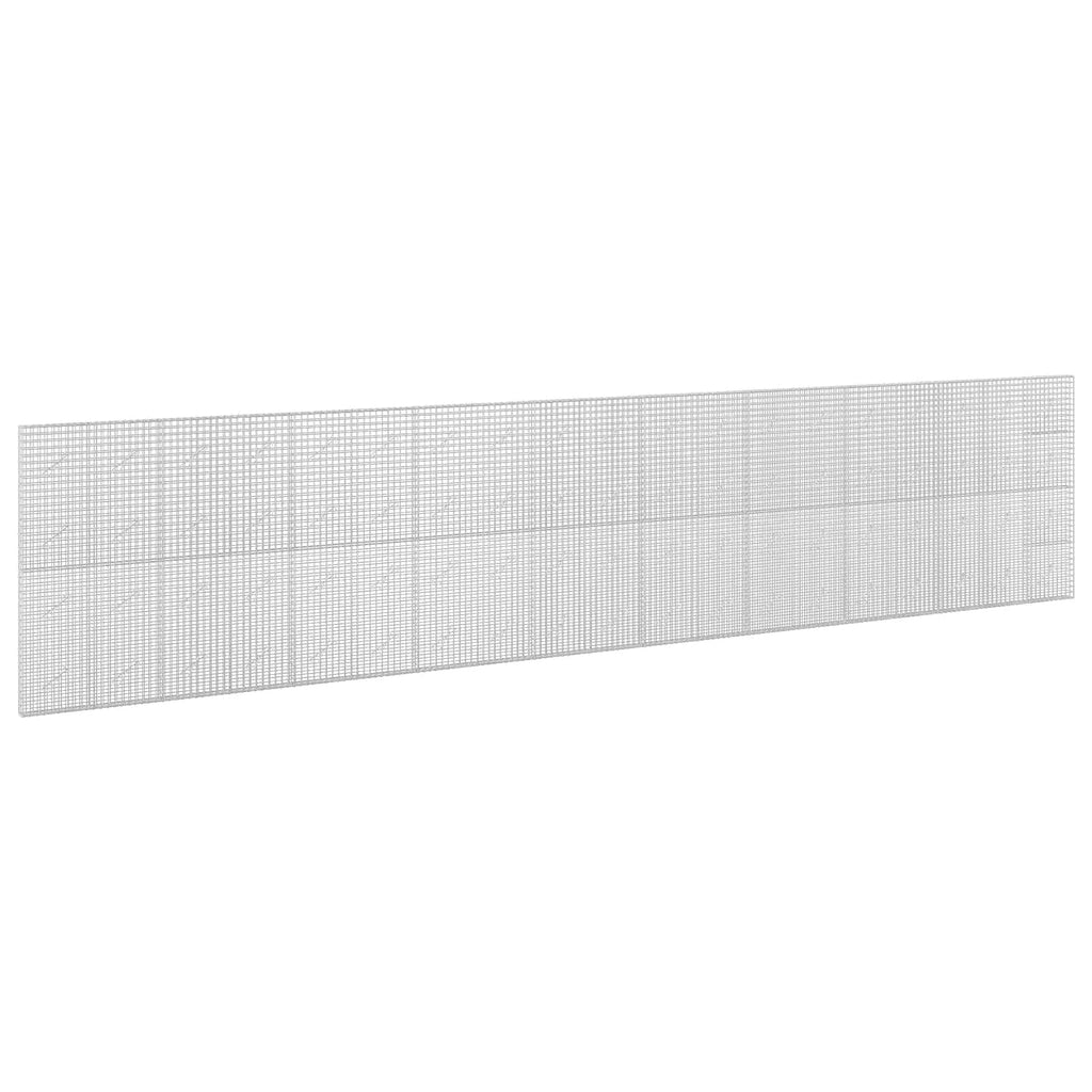 vidaXL Gabion z drutu 5 mm i siatką 5x5 cm 950x10x200 cm
