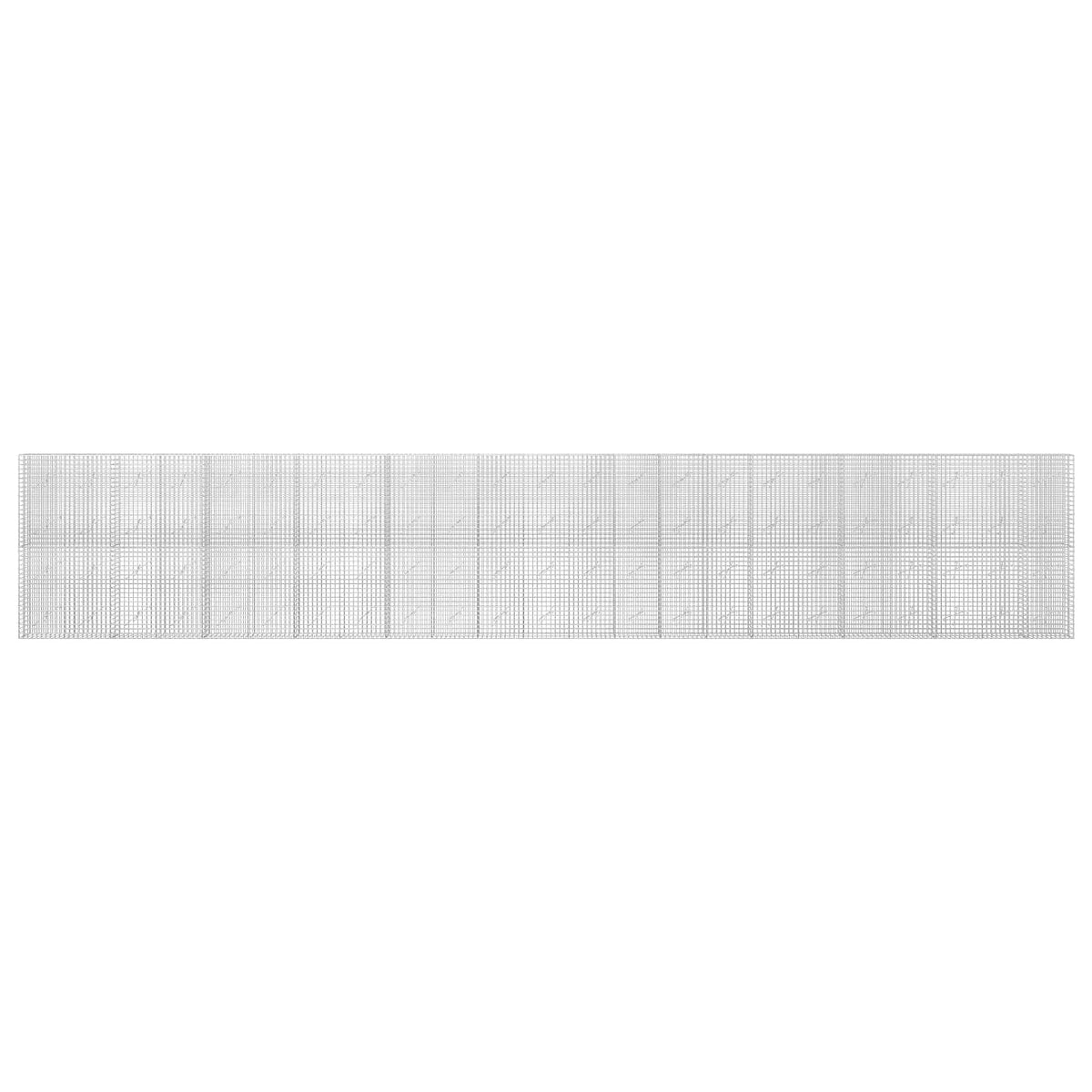vidaXL Gabion z drutu 5 mm i siatką 5x5 cm 1150x10x200 cm