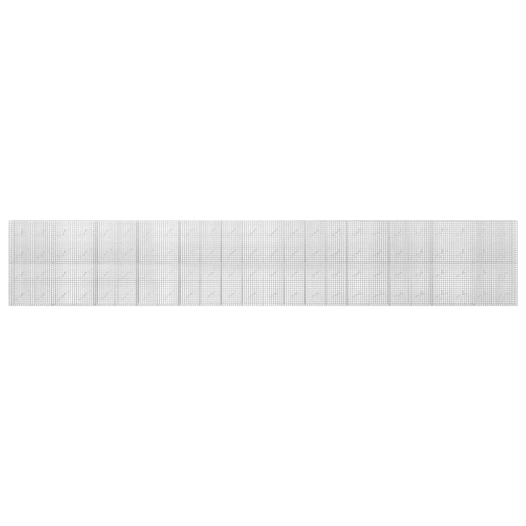 vidaXL Gabion z drutu 5 mm i siatką 5x5 cm 1200x10x200 cm
