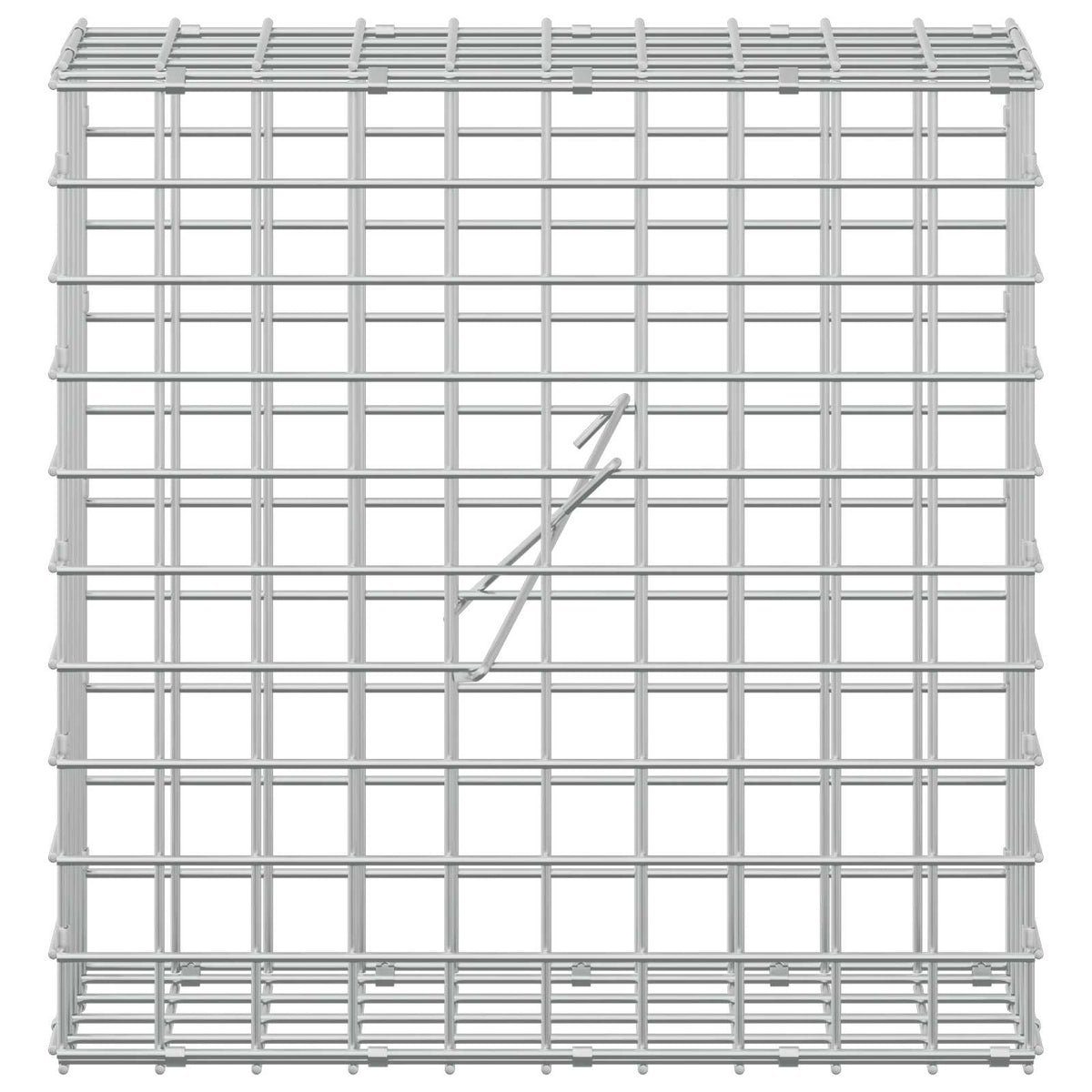 vidaXL Gabion z drutu 5 mm i siatką 5x5 cm 50x20x50 cm Stal ocynkowana