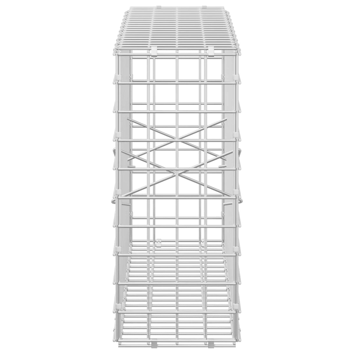 vidaXL Gabion z drutu 5 mm i siatką 5x5 cm 100x20x50 cm