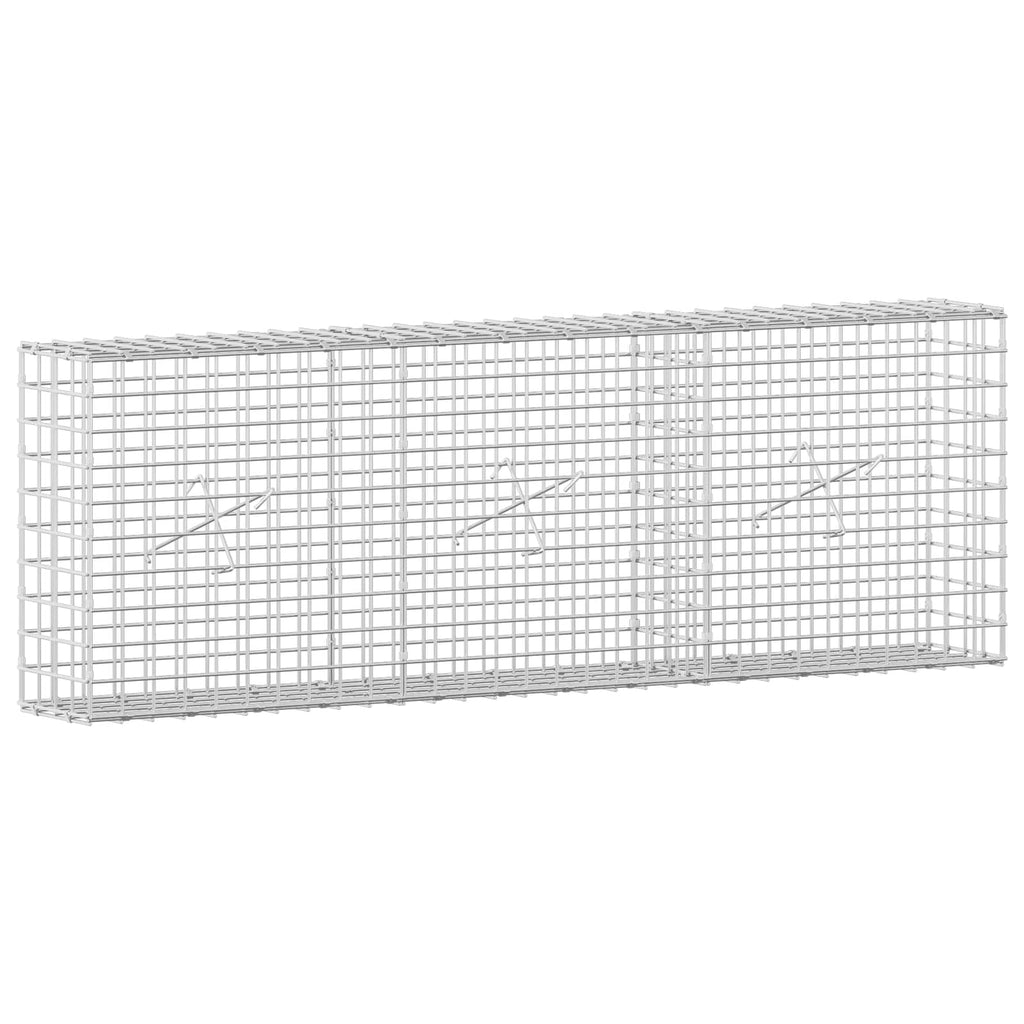 vidaXL Gabion z drutu 5 mm i siatką 5x5 cm 150x20x50 cm