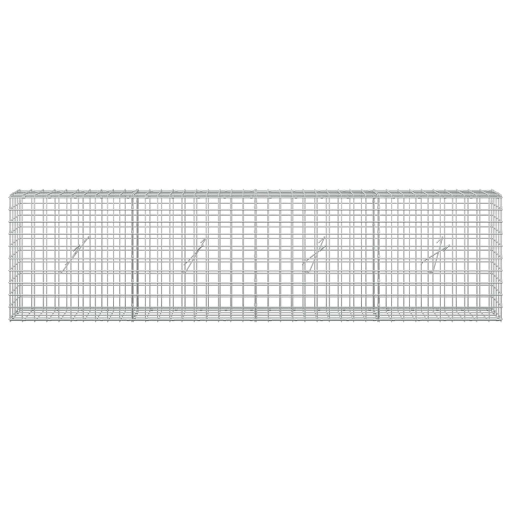 vidaXL Gabion z drutu 5 mm i siatką 5x5 cm 200x20x50 cm