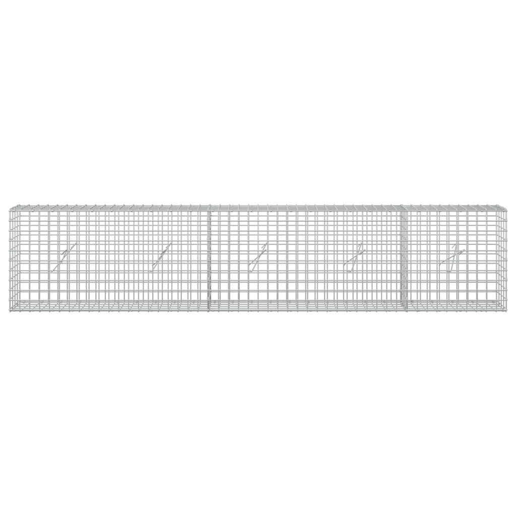 vidaXL Gabion z drutu 5 mm i siatką 5x5 cm 250x20x50 cm