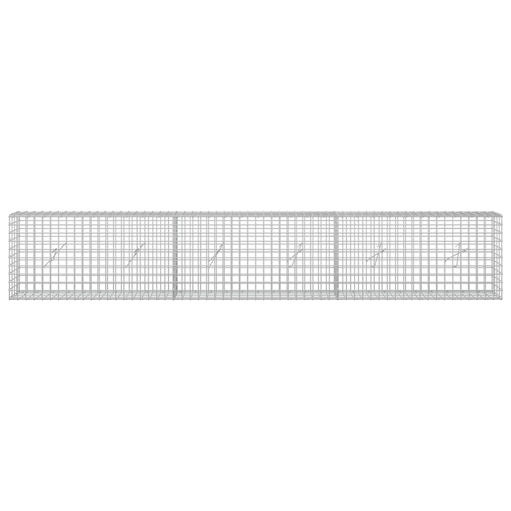 vidaXL Gabion z drutu 5 mm i siatką 5x5 cm 300x20x50 cm