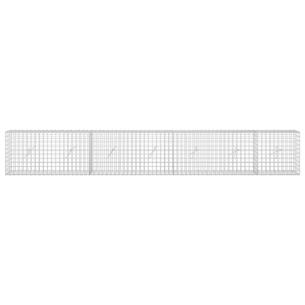 vidaXL Gabion z drutu 5 mm i siatką 5x5 cm 350x20x50 cm