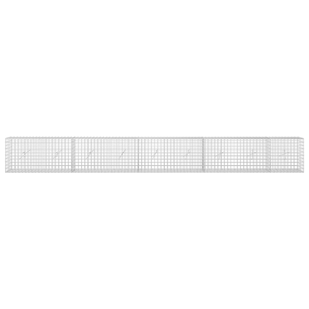 vidaXL Gabion z drutu 5 mm i siatką 5x5 cm 450x20x50 cm