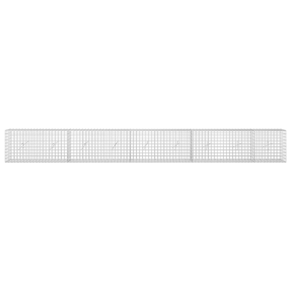 vidaXL Gabion z drutu 5 mm i siatką 5x5 cm 450x20x50 cm