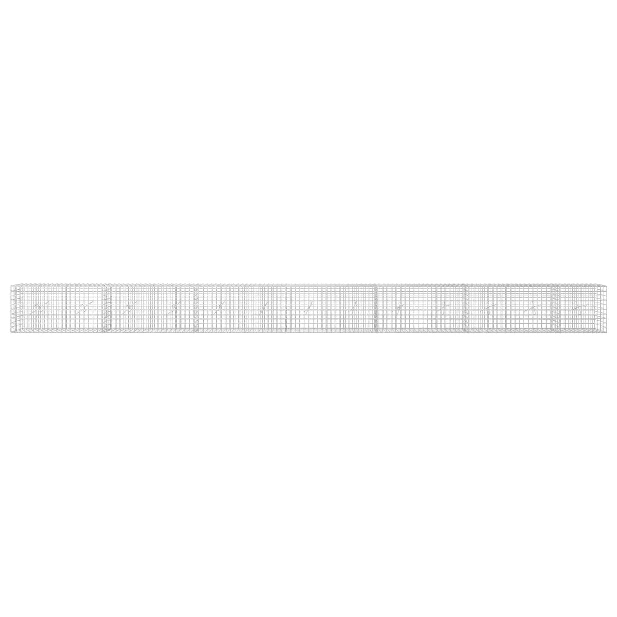 vidaXL Gabion z drutu 5 mm i siatką 5x5 cm 650x20x50 cm