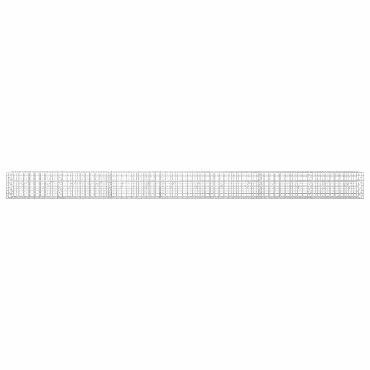 vidaXL Gabion z drutu 5 mm i siatką 5x5 cm 700x20x50 cm