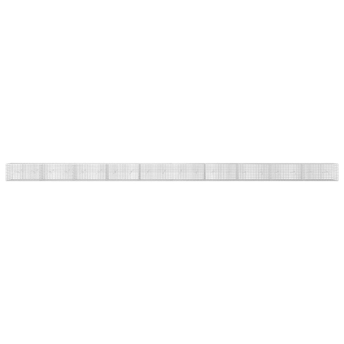 vidaXL Gabion z drutu 5 mm i siatką 5x5 cm 1000x20x50 cm