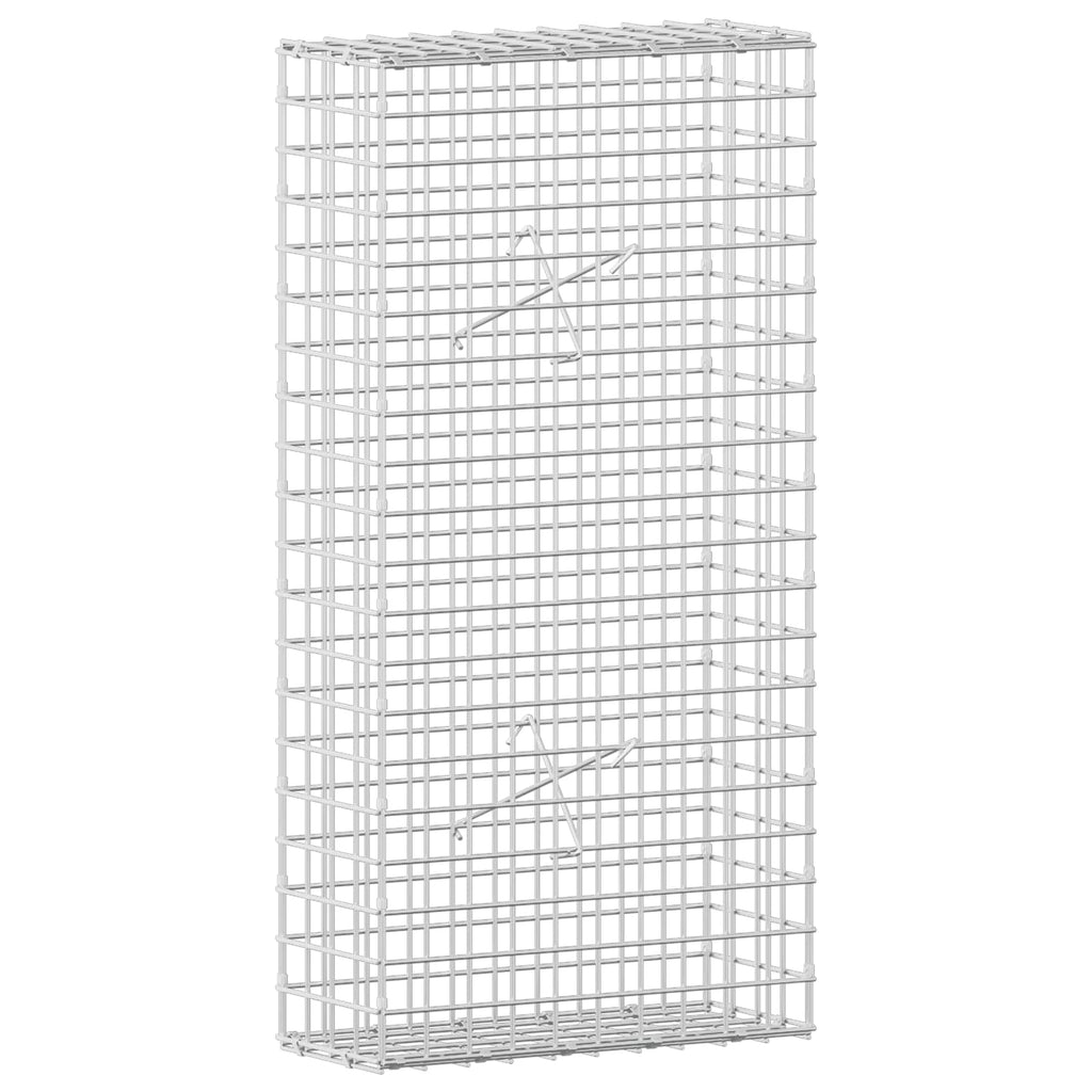 vidaXL Gabion z drutu 5 mm i siatką 5x5 cm 50x20x100 cm