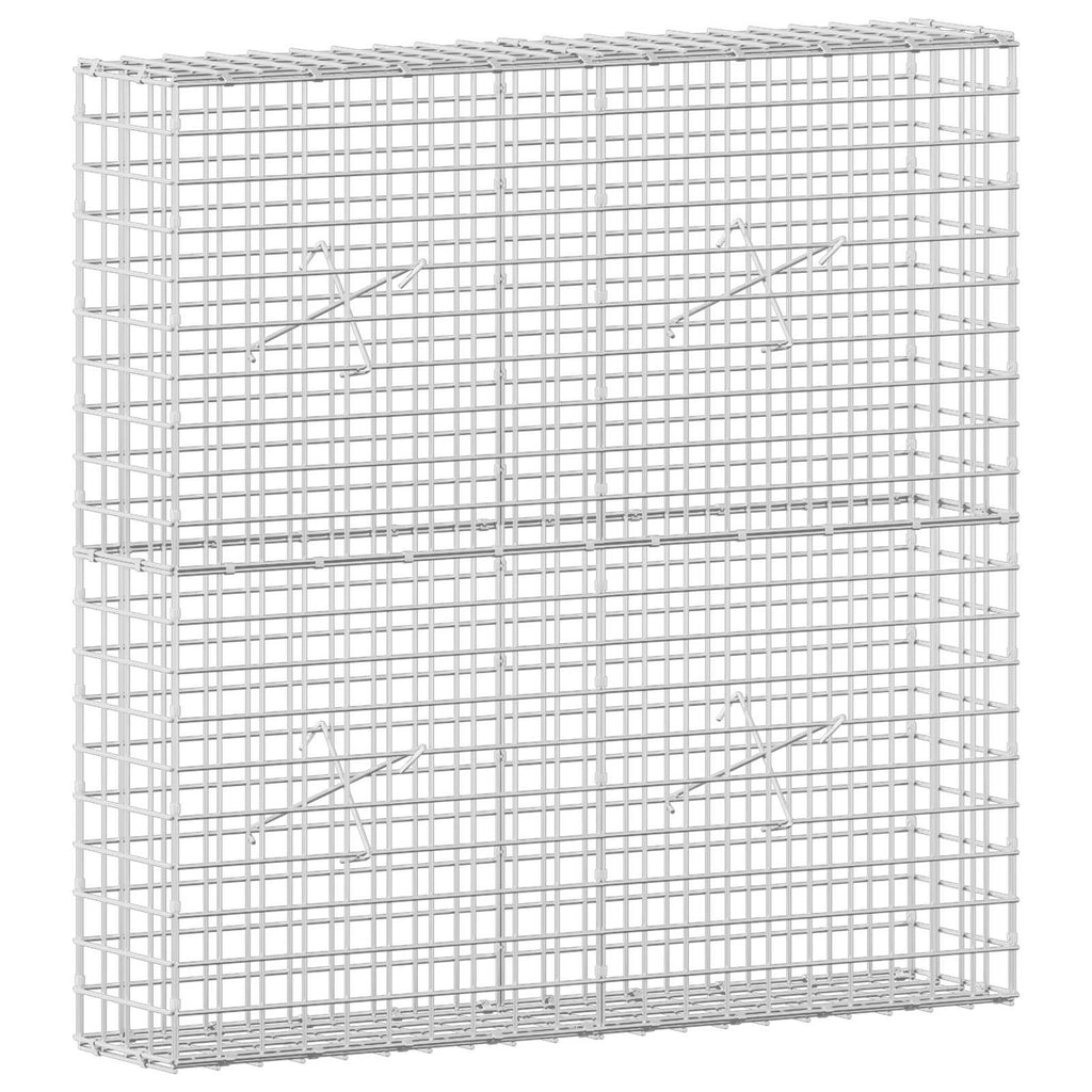 vidaXL Gabion z drutu 5 mm i siatką 5x5 cm 100x20x100 cm