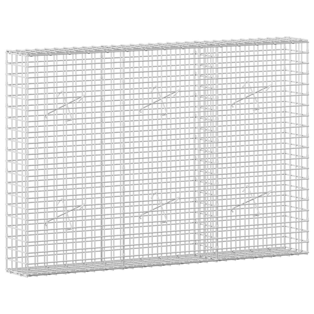 vidaXL Gabion z drutu 5 mm i siatką 5x5 cm 150x20x100 cm