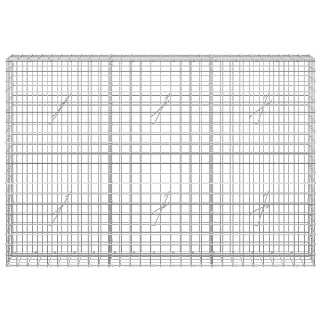 vidaXL Gabion z drutu 5 mm i siatką 5x5 cm 150x20x100 cm