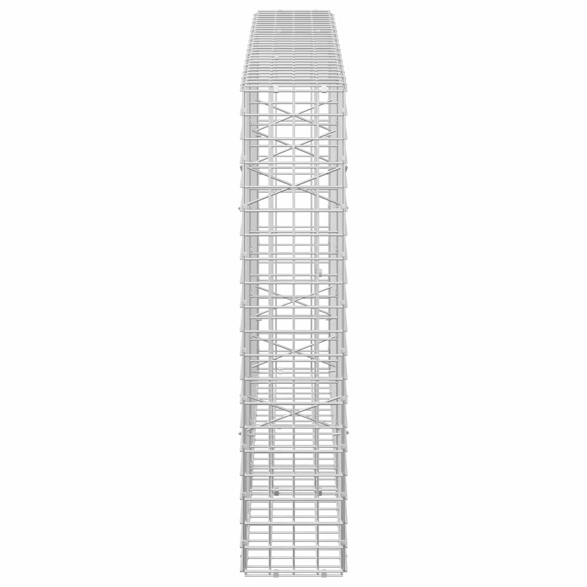 vidaXL Gabion z drutu 5 mm i siatką 5x5 cm 150x20x100 cm