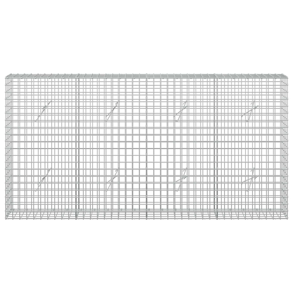 vidaXL Gabion z drutu 5 mm i siatką 5x5 cm 200x20x100 cm