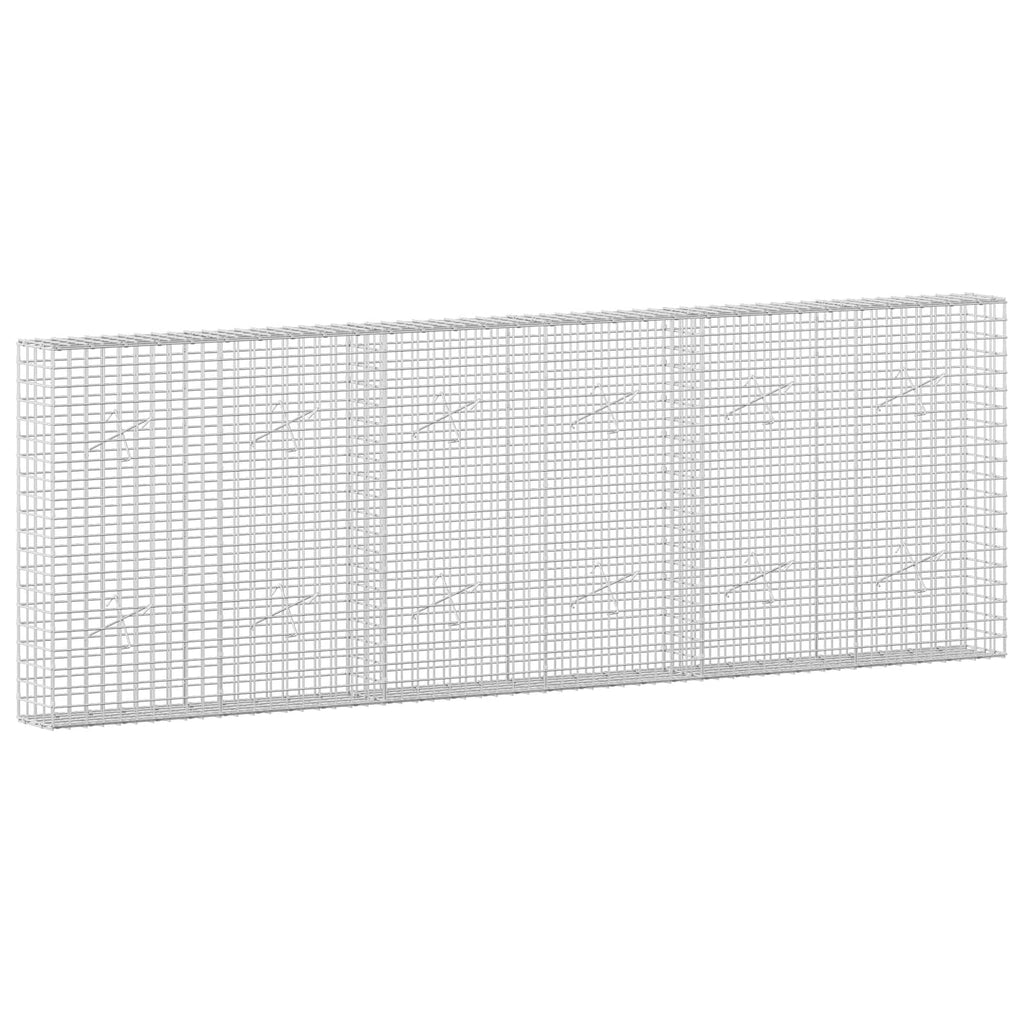 vidaXL Gabion z drutu 5 mm i siatką 5x5 cm 300x20x100 cm