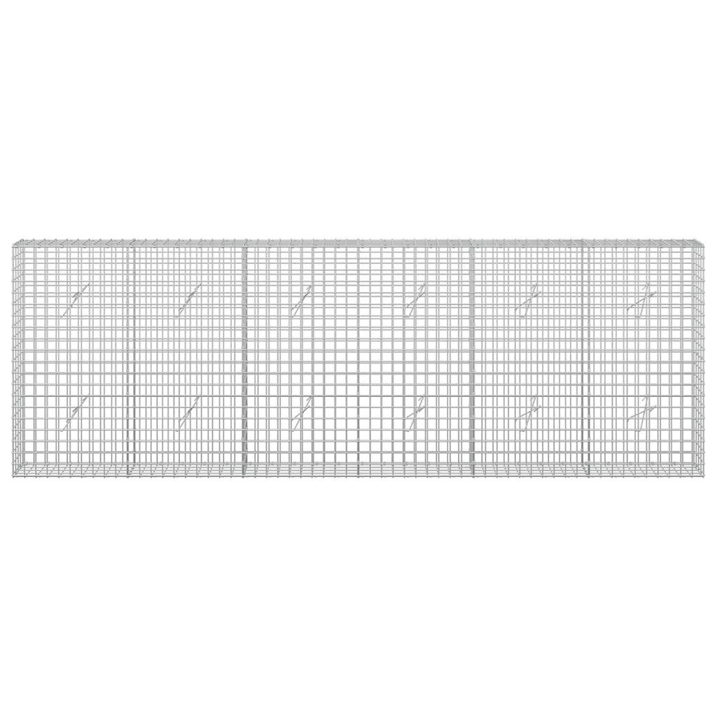 vidaXL Gabion z drutu 5 mm i siatką 5x5 cm 300x20x100 cm