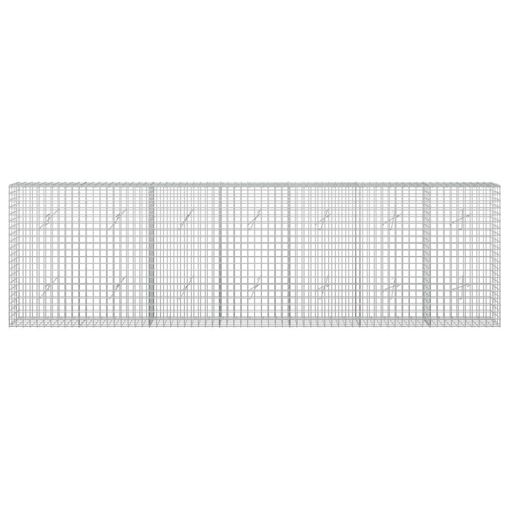vidaXL Gabion z drutu 5 mm i siatką 5x5 cm 350x20x100 cm