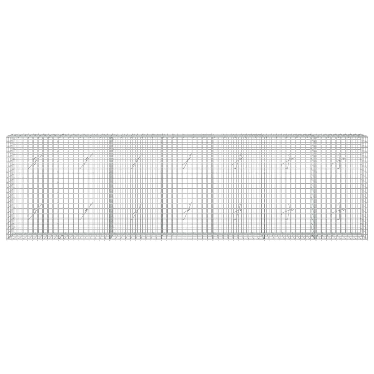 vidaXL Gabion z drutu 5 mm i siatką 5x5 cm 350x20x100 cm