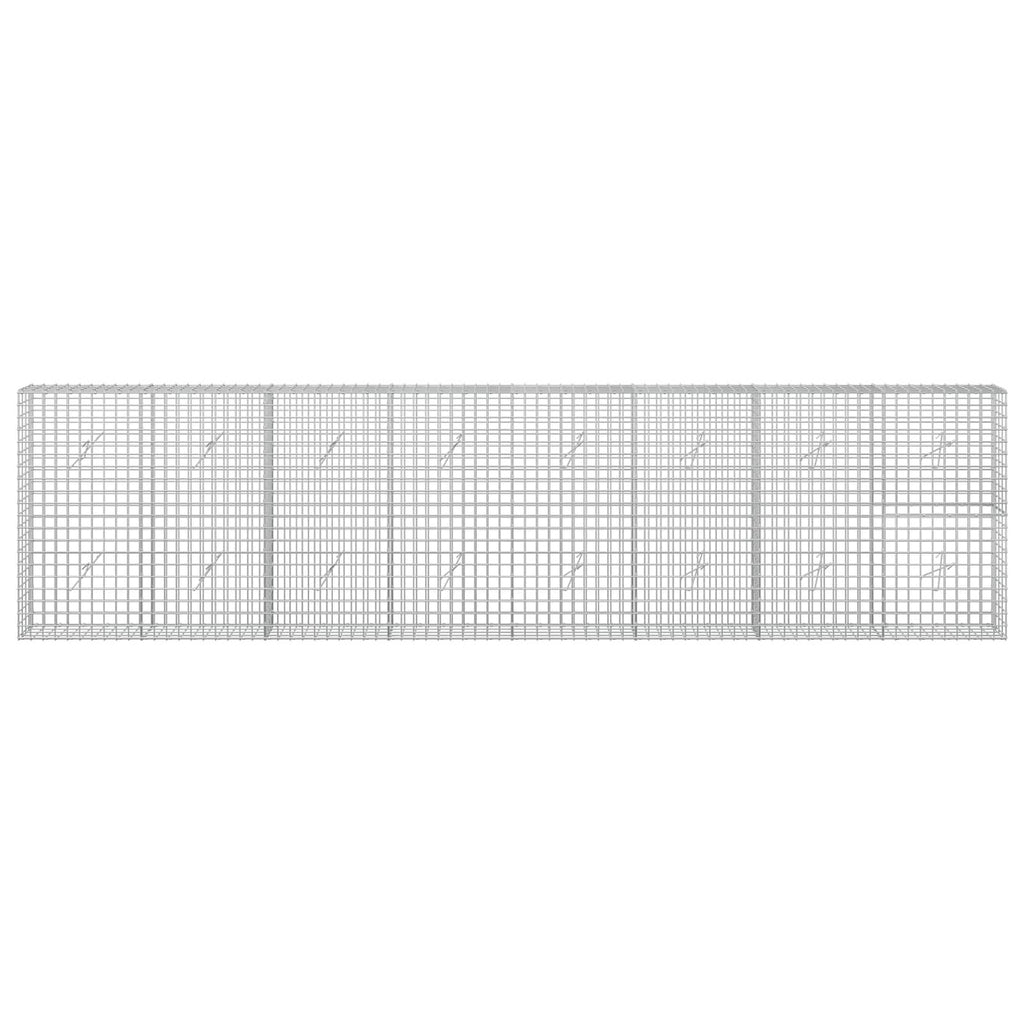 vidaXL Gabion z drutu 5 mm i siatką 5x5 cm 400x20x100 cm