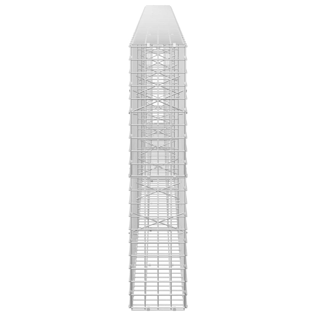 vidaXL Gabion z drutu 5 mm i siatką 5x5 cm 400x20x100 cm