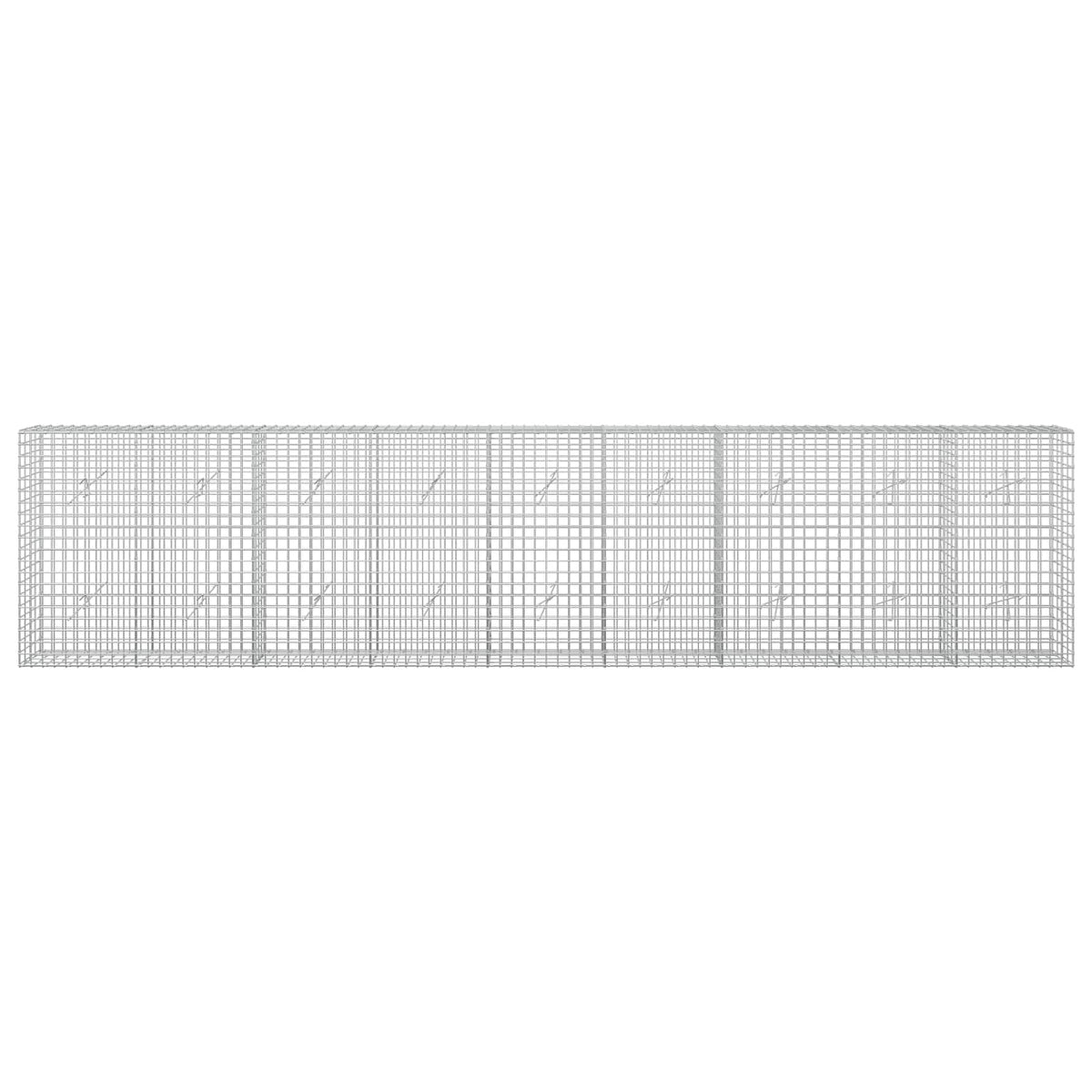 vidaXL Gabion z drutu 5 mm i siatką 5x5 cm 450x20x100 cm
