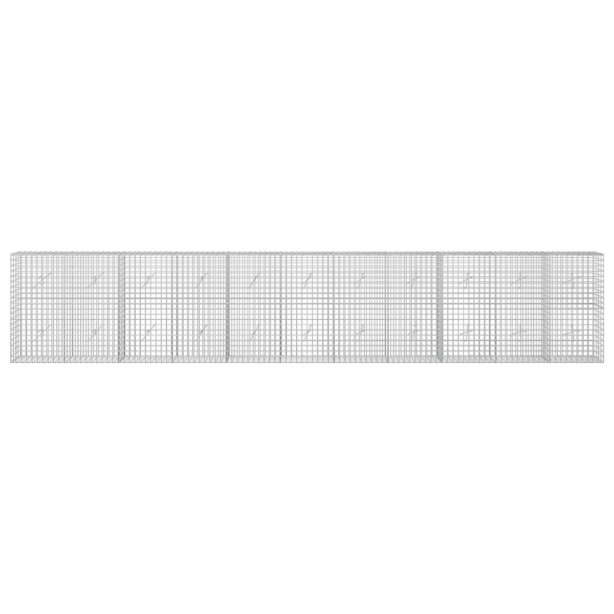 vidaXL Gabion z drutu 5 mm i siatką 5x5 cm 550x20x100 cm