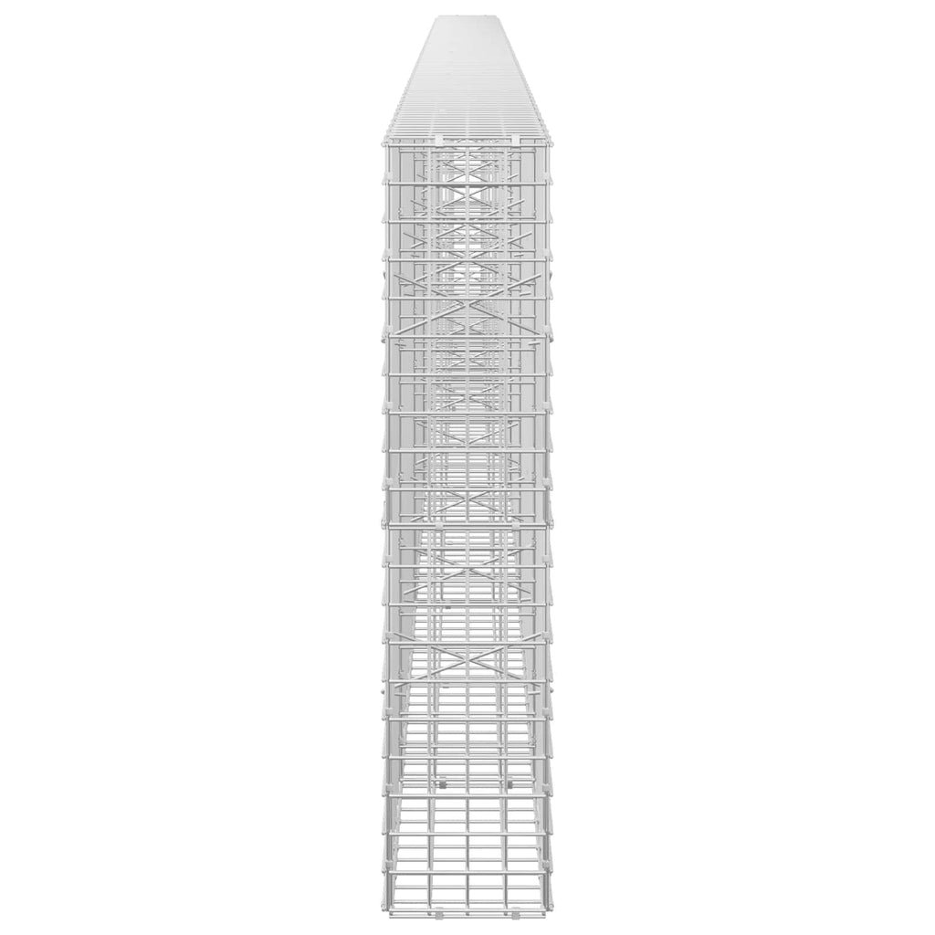 vidaXL Gabion z drutu 5 mm i siatką 5x5 cm 550x20x100 cm