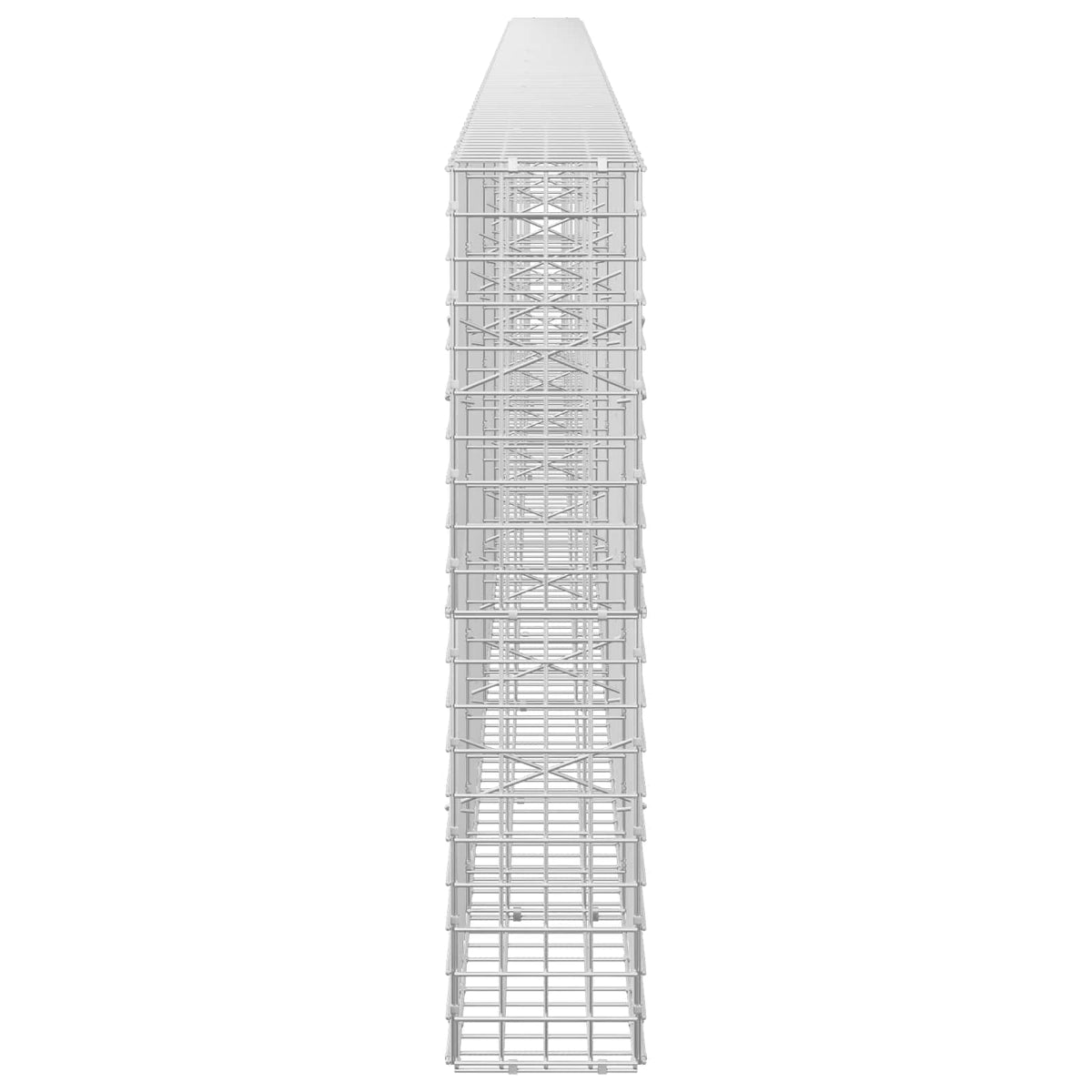 vidaXL Gabion z drutu 5 mm i siatką 5x5 cm 550x20x100 cm