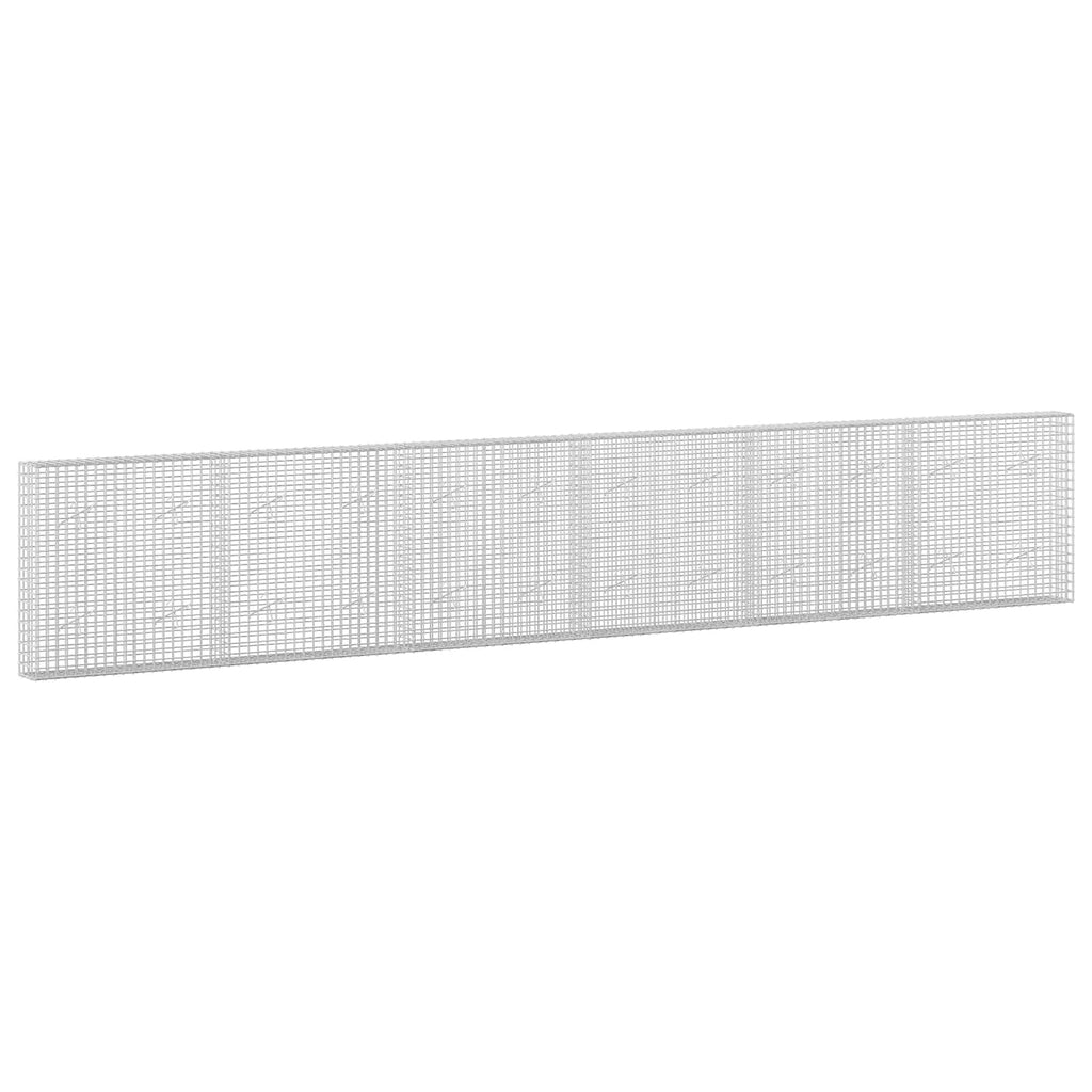 vidaXL Gabion z drutu 5 mm i siatką 5x5 cm 600x20x100 cm