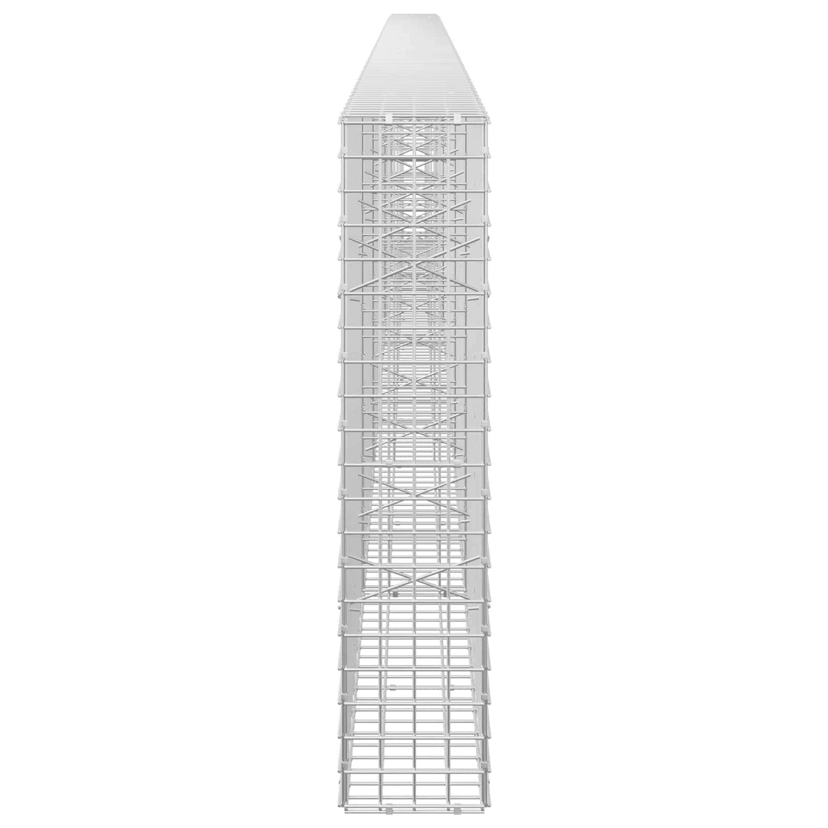 vidaXL Gabion z drutu 5 mm i siatką 5x5 cm 600x20x100 cm