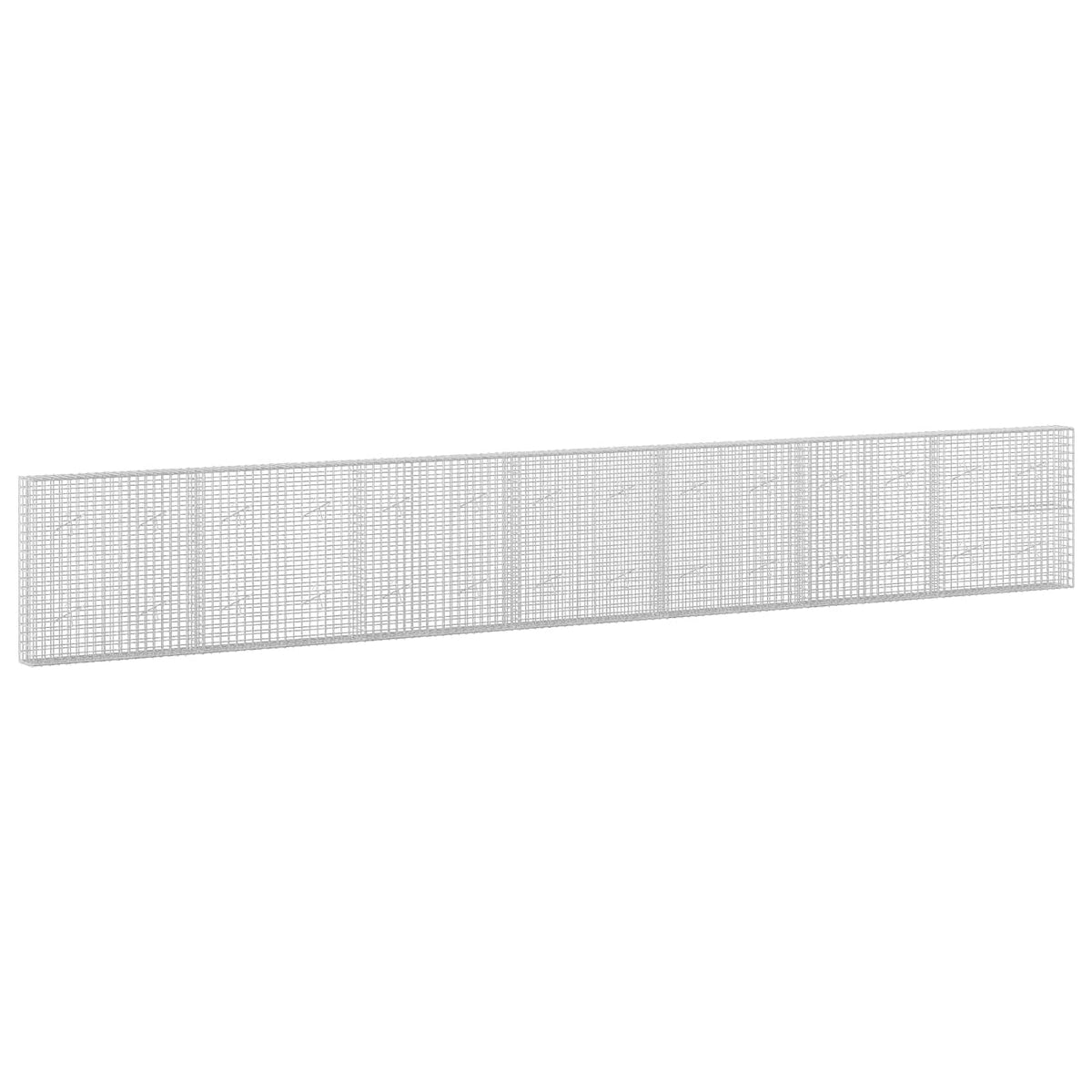 vidaXL Gabion z drutu 5 mm i siatką 5x5 cm 700x20x100 cm