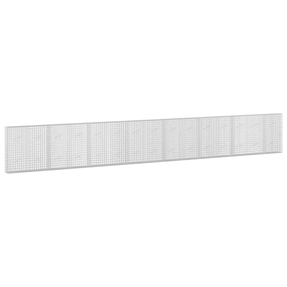 vidaXL Gabion z drutu 5 mm i siatką 5x5 cm 750x20x100 cm