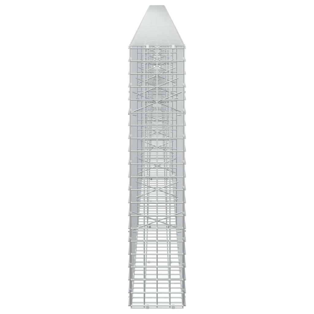 vidaXL Gabion z drutu 5 mm i siatką 5x5 cm 800x20x100 cm